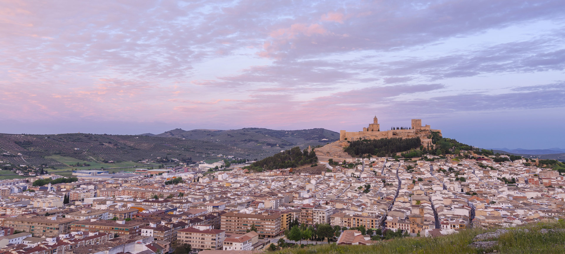 Panoramablick auf Alcalá la Real (Jaén, Andalusien)