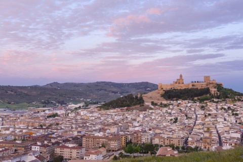 Panoramic view of Alcalá la Real (Jaén, Andalusia)