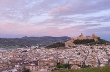 Vista panorâmica de Alcalá la Real (Jaén, Andaluzia)