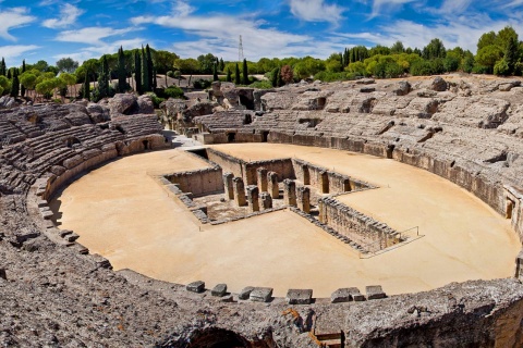 Römisches Amphitheater Itálica. Sevilla