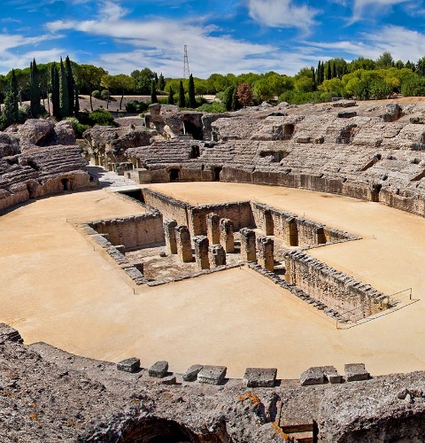 Anfiteatro romano di Itálica. Siviglia