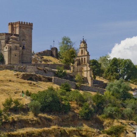 The fortified enclosure in Aracena (Huelva, Andalusia)