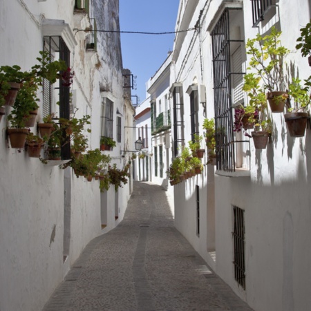 Rua de Arcos de la Frontera (Cádis, Andaluzia)