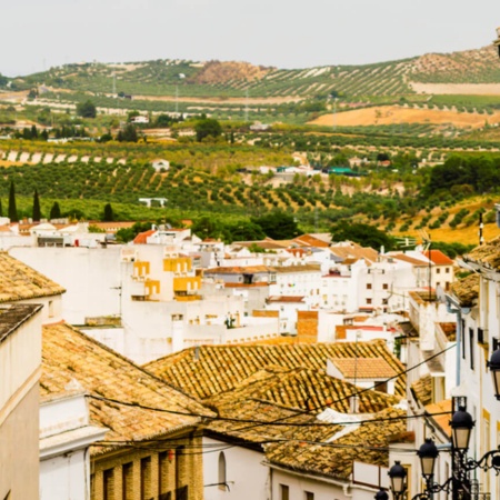 Vista de Baena em Córdoba (Andaluzia)