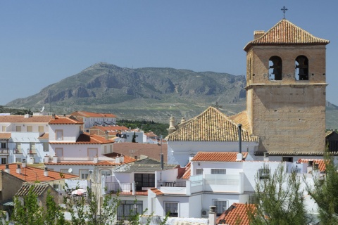 Panoramablick auf Baza in Granada (Andalusien)