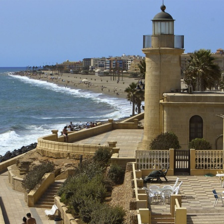 Castelo de Santa Ana, em Roquetas de Mar (Almeria, Andaluzia)
