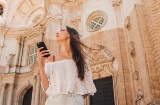 Tourist in Cadiz Cathedral