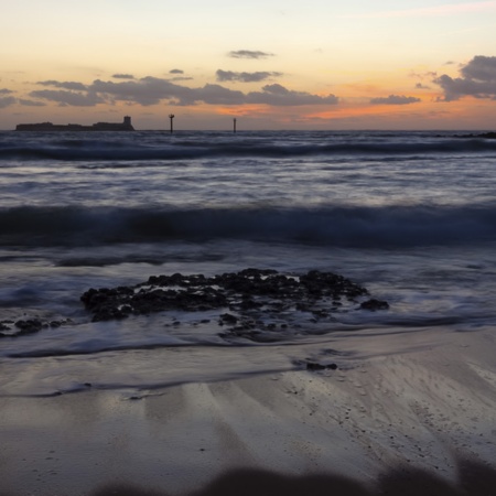 Praia em Chiclana de la Frontera (Cádis, Andaluzia)