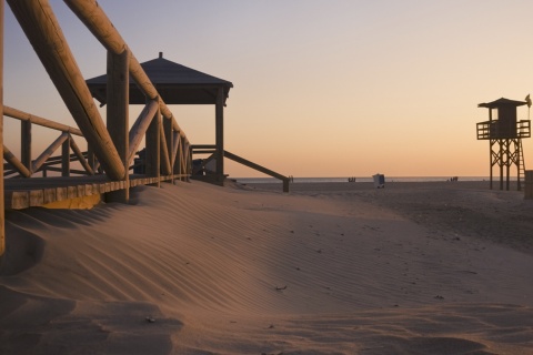 Plaża w Conil de la Frontera (Kadyks, Andaluzja)