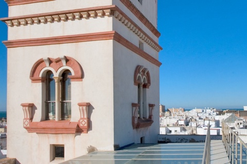 Vista exterior de la Torre Tavira, Cádiz