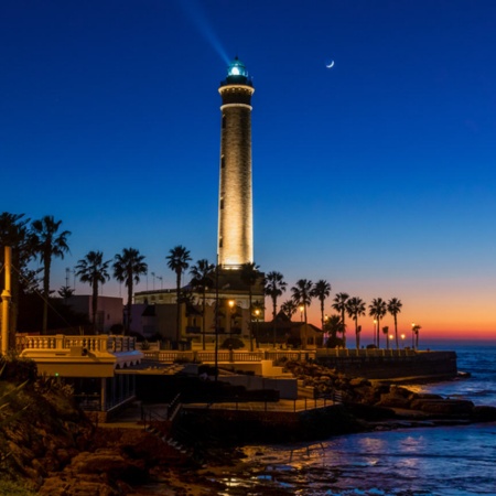 Faro de Chipiona en Cádiz, Andalucía