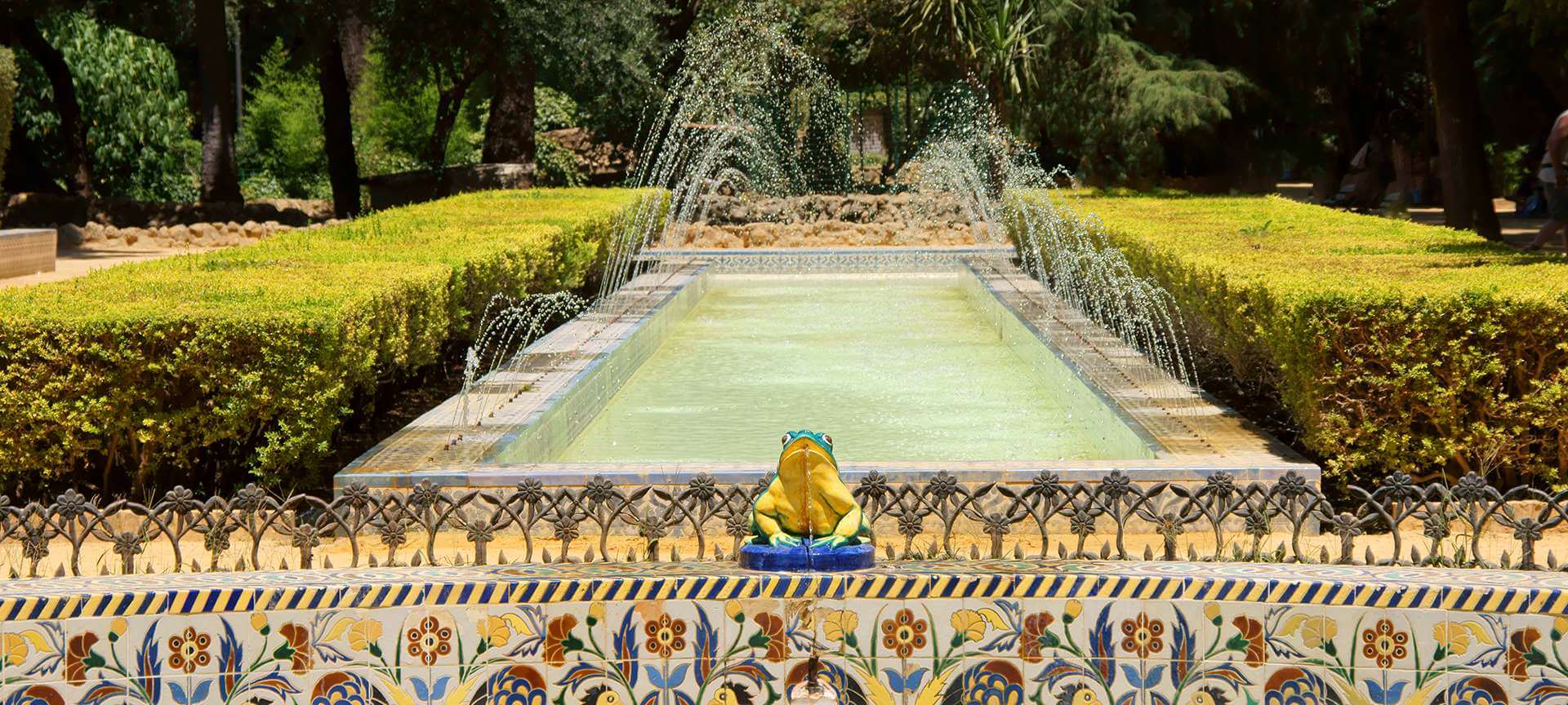 Pond in María Luisa Park, Seville