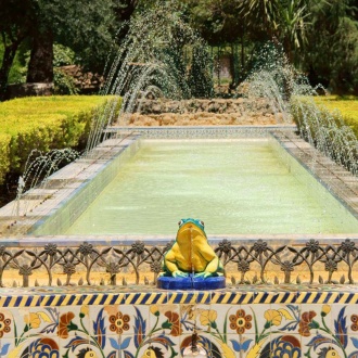 Pond in María Luisa Park, Seville