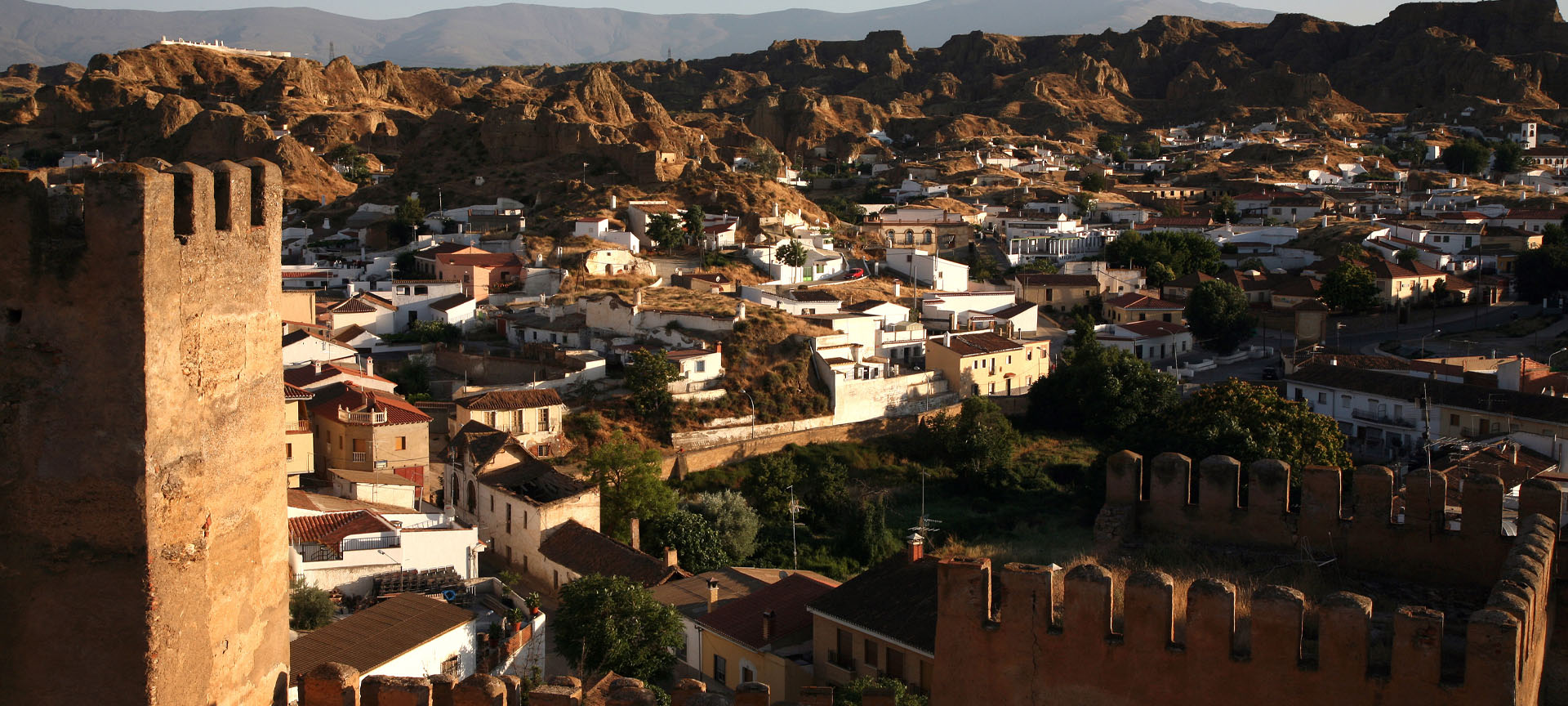 Panoramic view of Guadix (Granada, Andalusia)