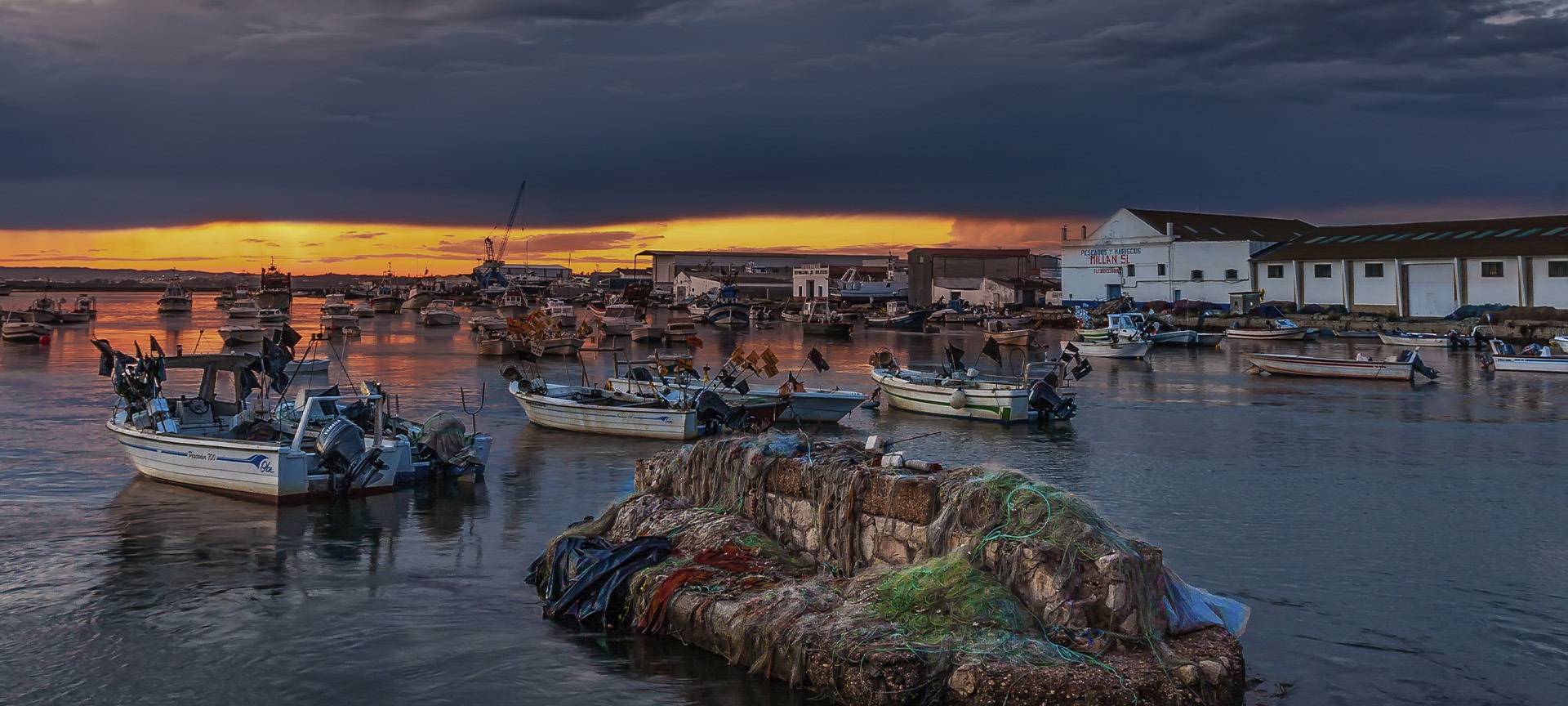 "Fishing port of Isla Cristina in Hueva (Andalusia) "