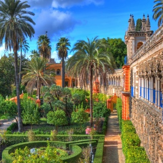 Gärten des Königlichen Alkazars Sevilla