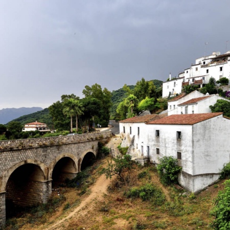 Panorâmica de Jimena de la Frontera, em Cádis (Andaluzia)