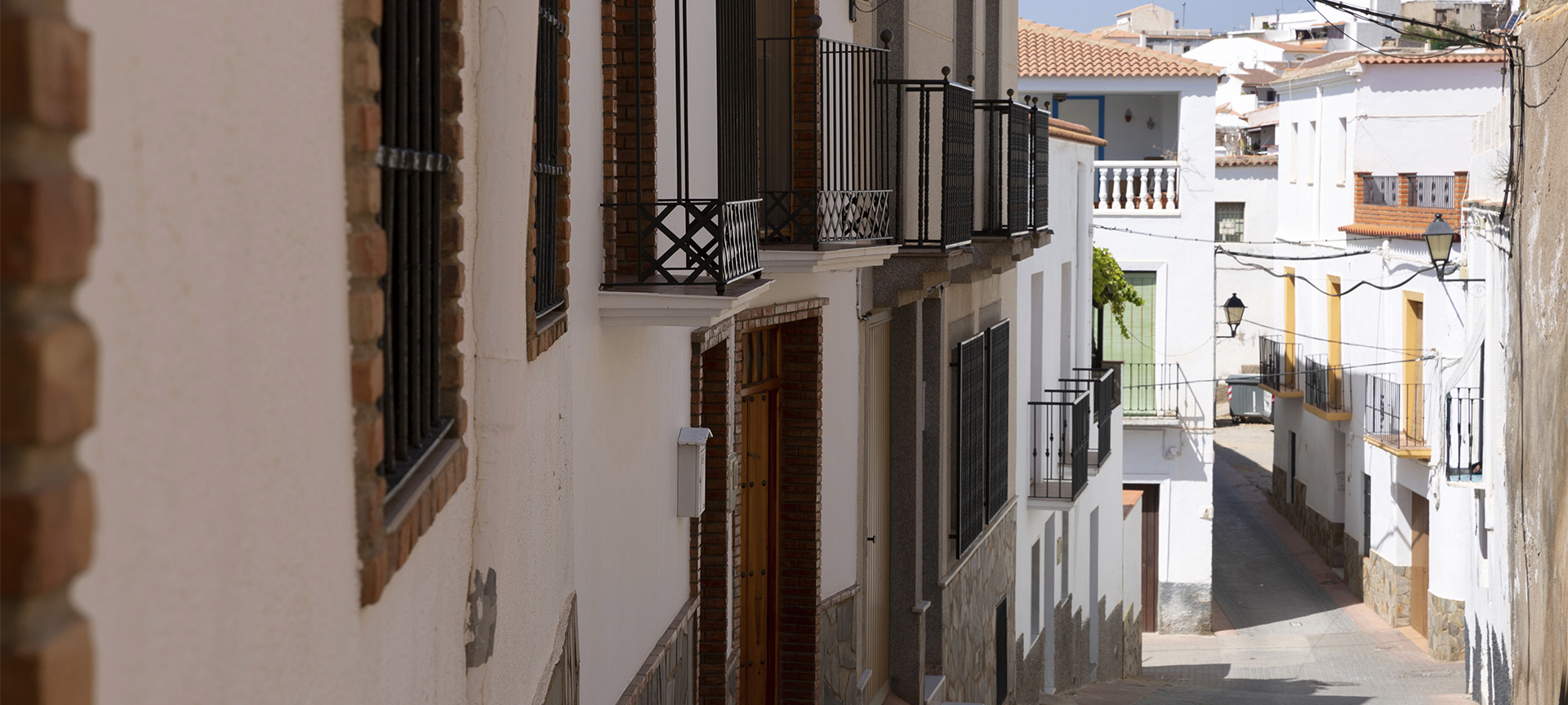 Typical street in Laujar de Andarax in Almería (Andalusia)