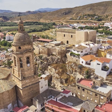 Veduta generale di Loja, a Granada (Andalusia)