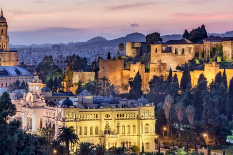 Widok na Malagę (Andaluzja)
