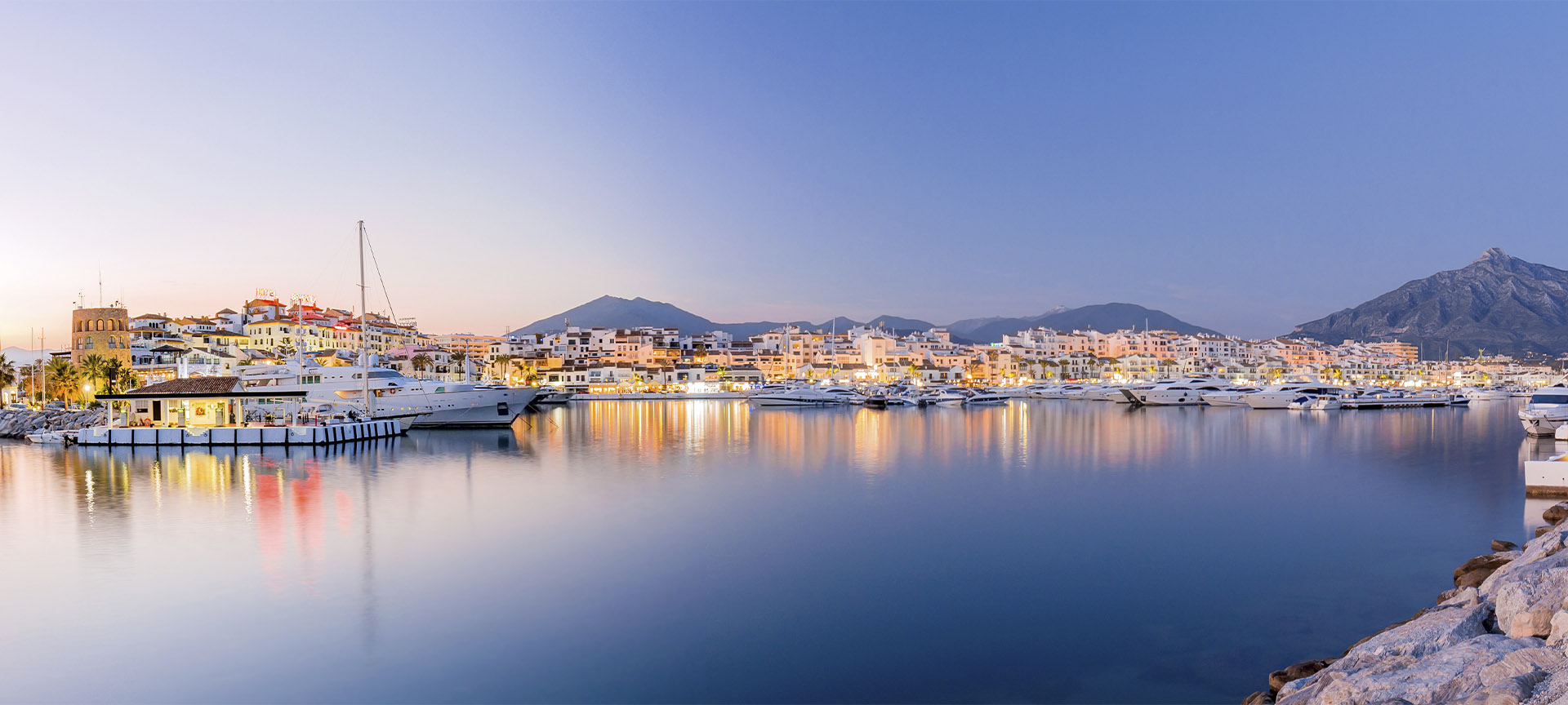 Port Banús à Marbella (province de Malaga, Andalousie)