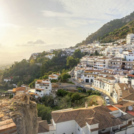Vista geral de Mijas, em Málaga (Andaluzia)