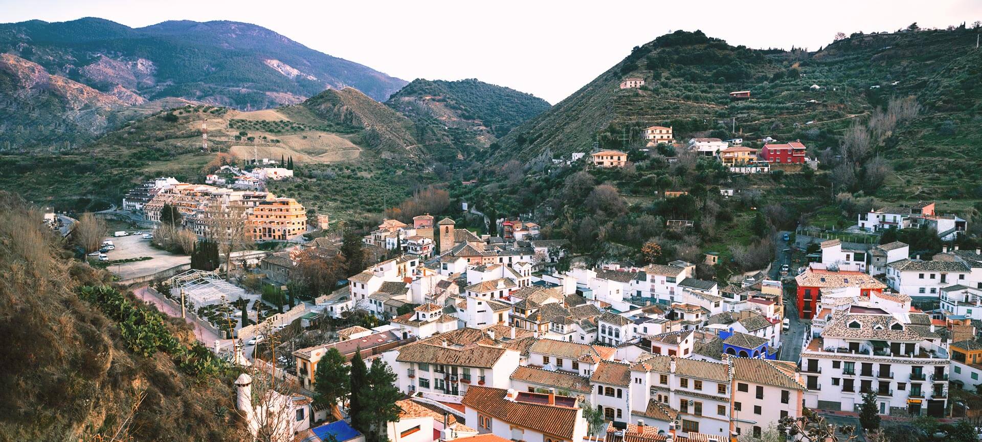 View of Monachil in Granada (Andalusia)