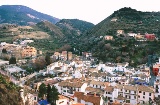Vista de Monachil, em Granada (Andaluzia)