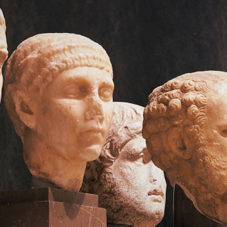 Unknown Roman heads. Seville Archaeological Museum