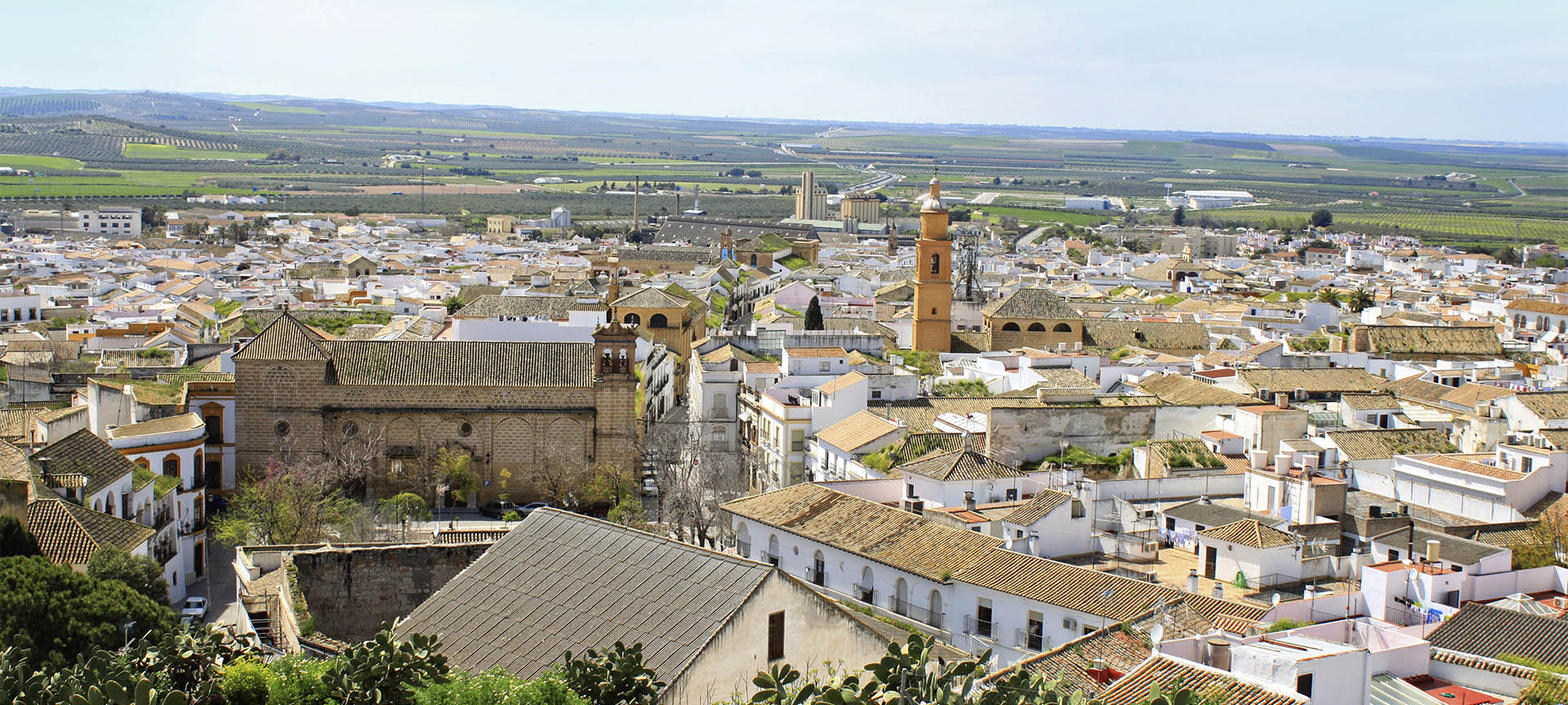 Widok panoramiczny Osuny, w prowincji Sewilla (Andaluzja)