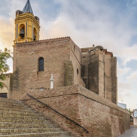 A igreja de San Jorge, em Palos de la Frontera (Huelva, Andaluzia)