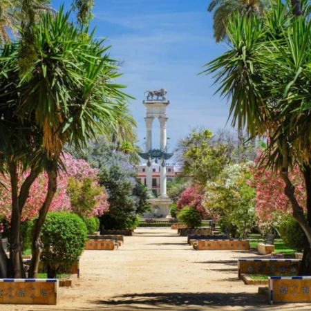 Stadtpark in Spanien