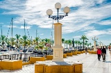 Seafront promenade in Fuengirola (Malaga, Andalusia)