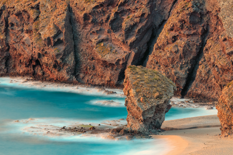 Playa de los Muertos beach in the municipality of Carboneras, Almería