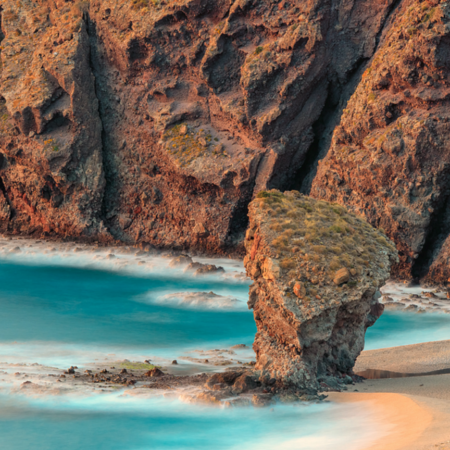 Playa de los Muertos beach in the municipality of Carboneras, Almería