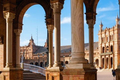 Plaza de España square in Seville