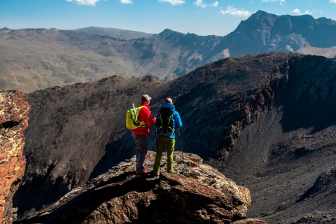 Turistas en Sierra Nevada