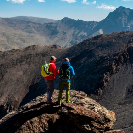 Turistas em Serra Nevada