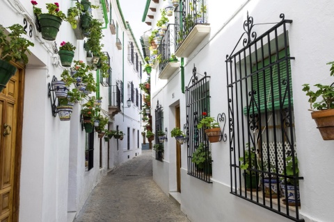 Architettura tradizionale e decorazione tipica di Priego de Córdoba (Cordova, Andalusia)