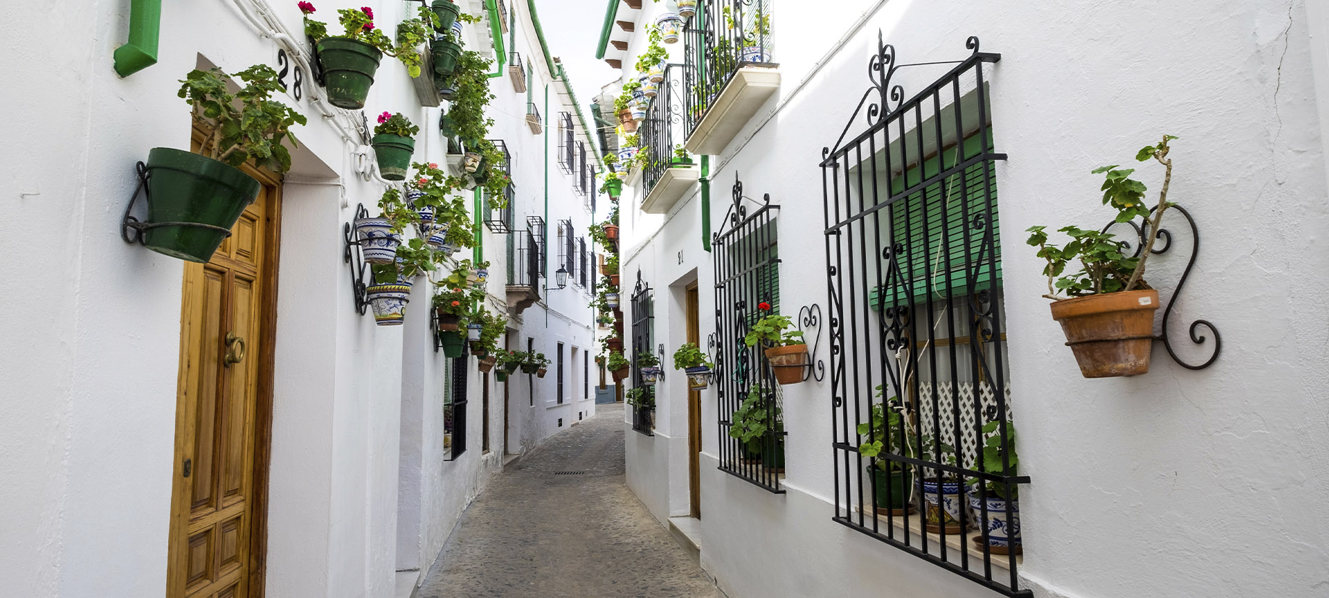 プリエゴ・デ・コルドバ特有の装飾と伝統的建築（アンダルシア州コルドバ）