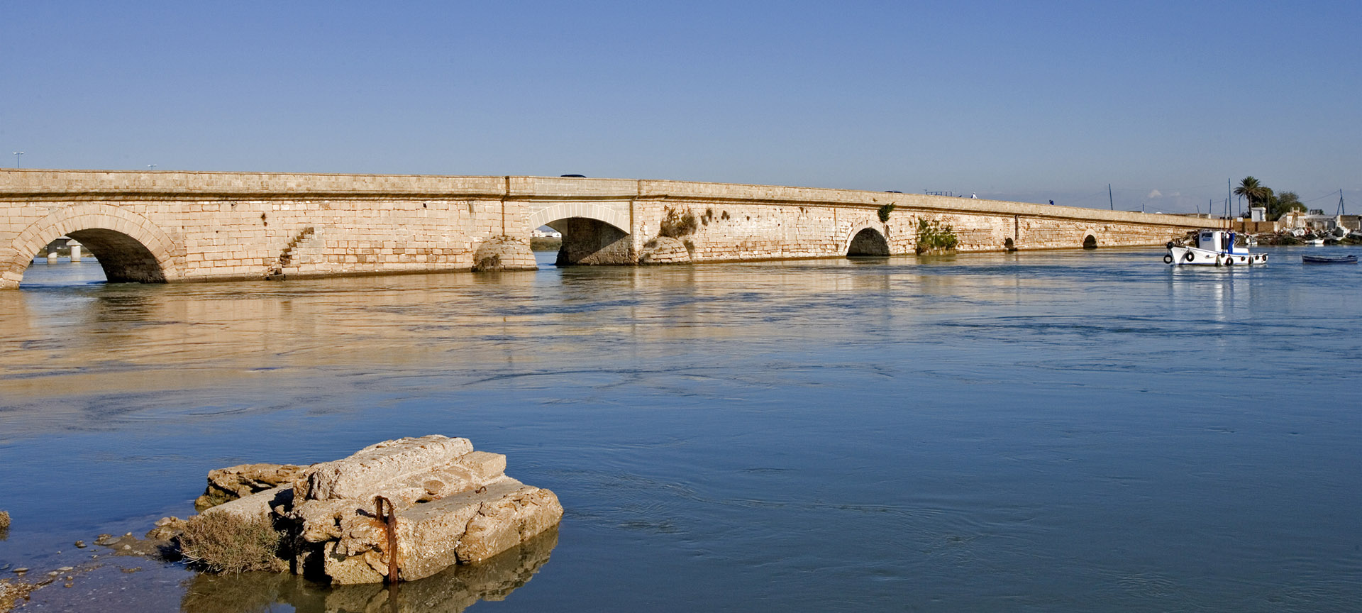 Zuazo Bridge in San Fernando (Cadiz, Andalusia)