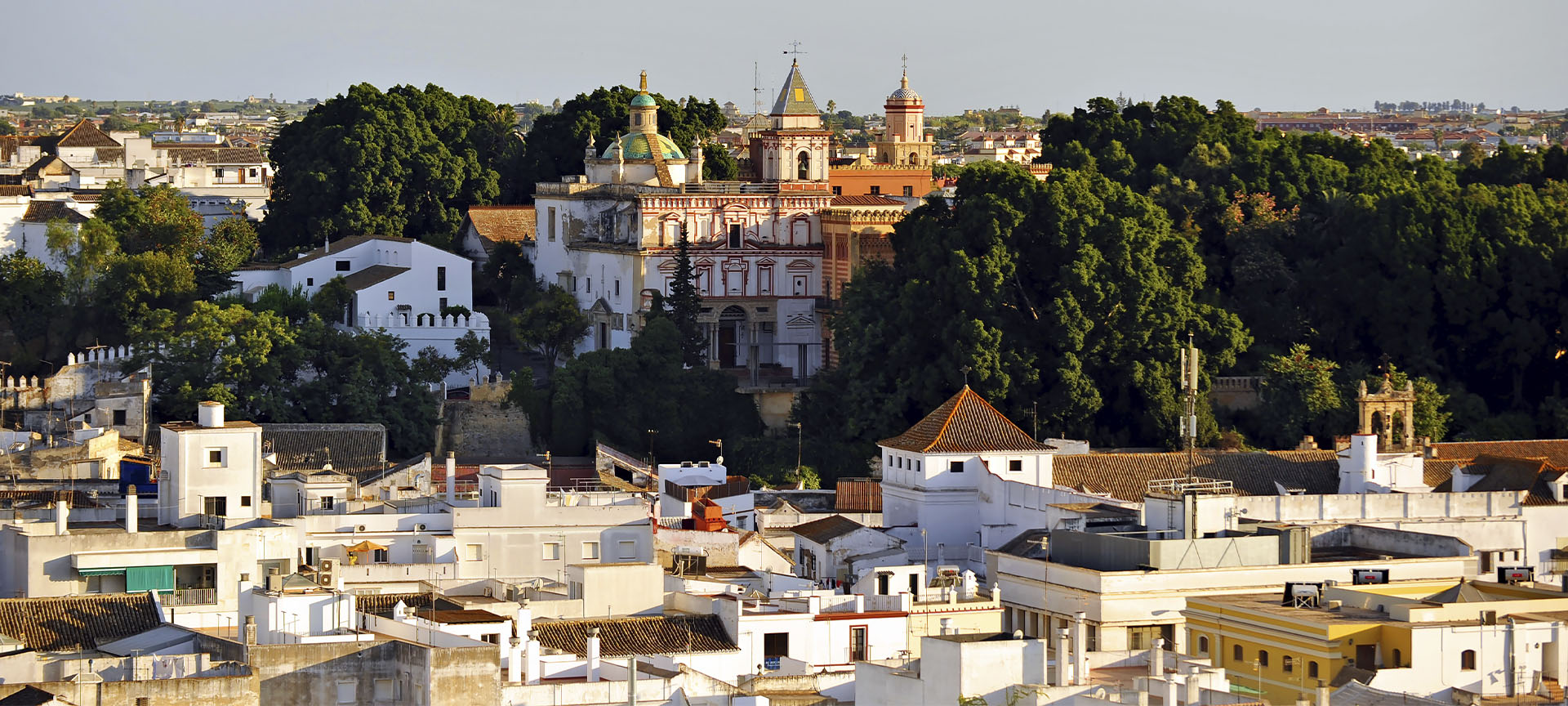 Panoramic view of Sanlúcar de Barrameda in Cadiz (Andalusia)