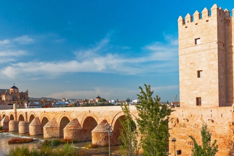 Museo vivo de al-Andalus. Torre de Calahorra junto al puente