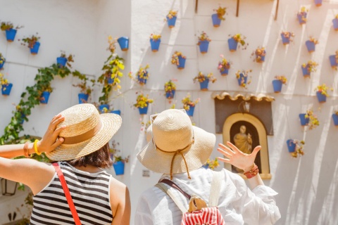 Turisti nella città di Cordova, Andalusia