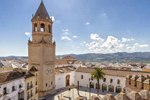 Widok na Vélez-Málaga (prowincja Malaga, Andaluzja)