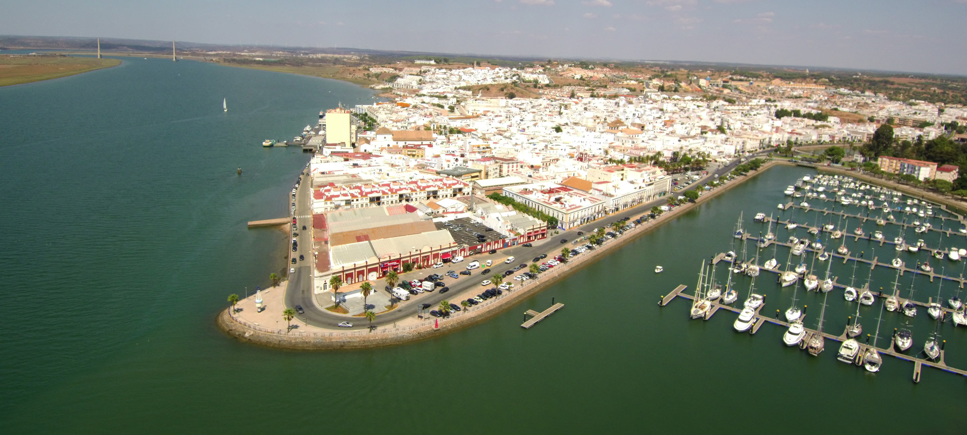 Luftaufnahme von Ayamonte (Huelva)