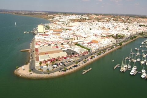 Vista aérea de Ayamonte (Huelva)