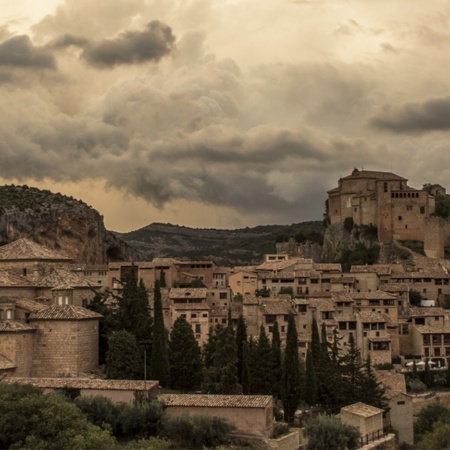 Vue panoramique d’Alquézar (province de Huesca, Aragon)