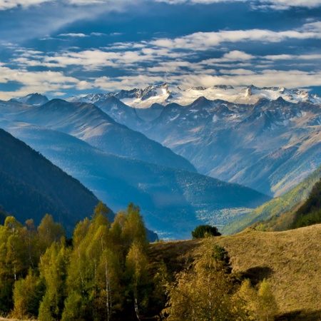 Vista dei Pirenei in Aragona