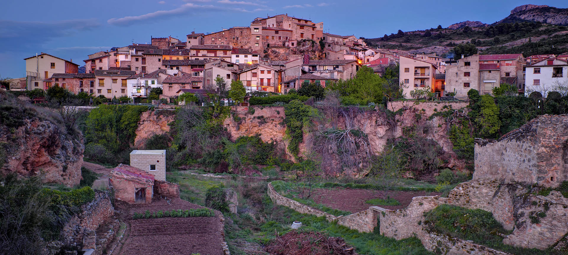Panoramic view of Beceite (Teruel, Aragon)